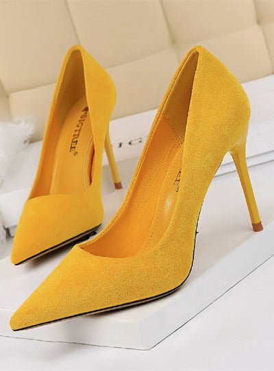 High-heeled Pointed Mouth Shoes