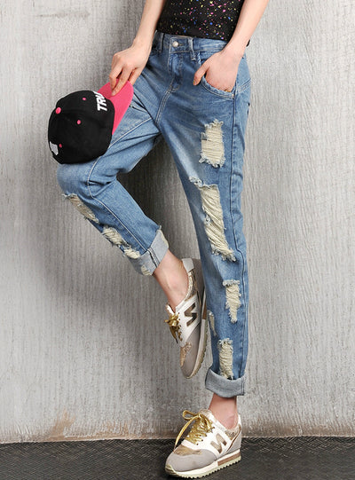 Women True Denim Jean Loose Light Jeans