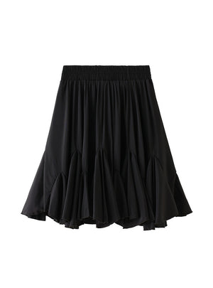 Women Irregular Ruffled Skirt