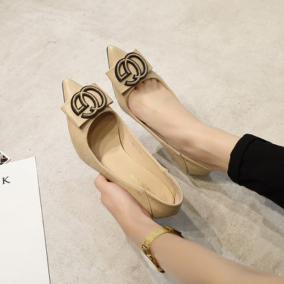 Fine Leather Sexy Pointed High Heel Shoes