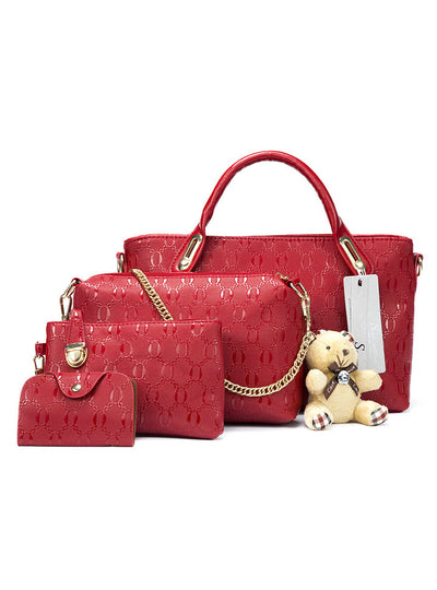 Top-Handle Bags Female Famous Brand PU Leather 