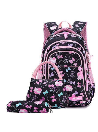Student Backpack Sweet Printed Three-piece Set