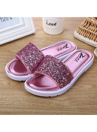 Casual Sandals Slipper Sequins Beach Flat 