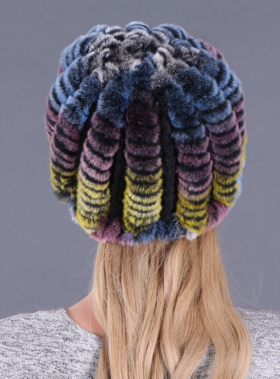 Rex Hat Dome Cap Short-brimmed Wool Knitted Hat