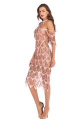 Sexy Halter Nightclub Sequined Dress