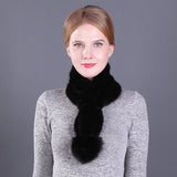 Women's Winter Mink Fur Scarf
