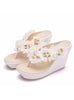 Flower Wedge Beach Flip-flops