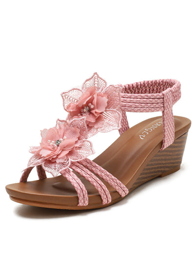 Bohemian Retro Flower Holiday Sandals