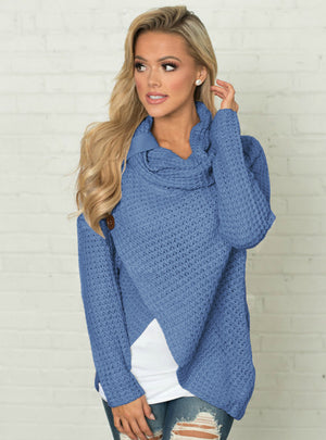 Warm Sweater Long-Sleeve Elastic Sweater Female