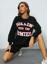 Printed Pullover Sports Top