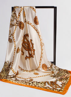 Scarf Women Brand Silk Scarfs Foulard Square 