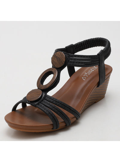 Retro Platform Wedge Sandals