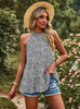 Casual Print Halter Top