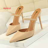 Shallow Pointed Hollow Slippers