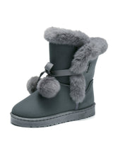 Snow Boots Fur Wool Winter Warm Shoes