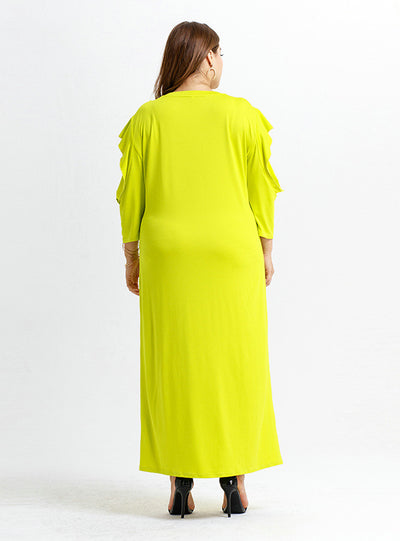 Knitted Bottoming Straight Loose Comfortable Long Dress