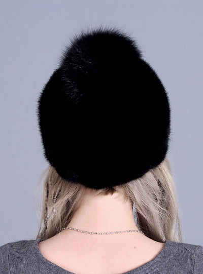 Warm Joker Fur Mink Baseball Cap