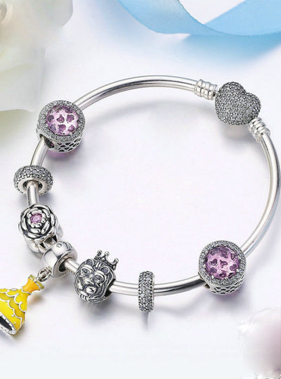 925 Sterling Silver Belle's Beast Bangles & Bracelet 