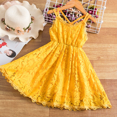 Fancy Flower Lace Toddler Princess Dress