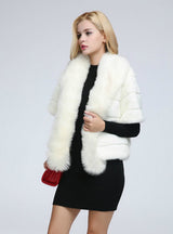 Women Imitation Rabbit Hair Short Ladies Fur Coat