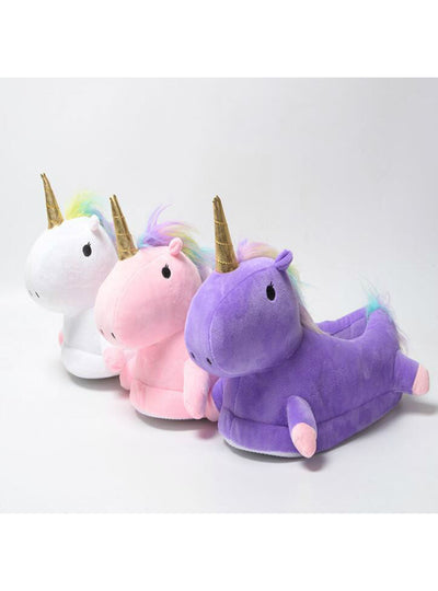 Winter lovely Home Slippers Cartoon Plush White Shoes 