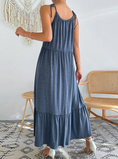 Women Lace Stitching Openwork Dress