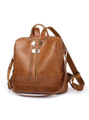 Metal Retro Soft Backpack Bags