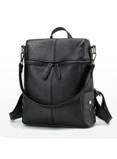 Women Pu Leather Shoulder Bag Backpacks Ladies 