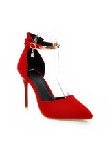 Women Sexy Party Shoes Point Toe Pumps Autumn Red