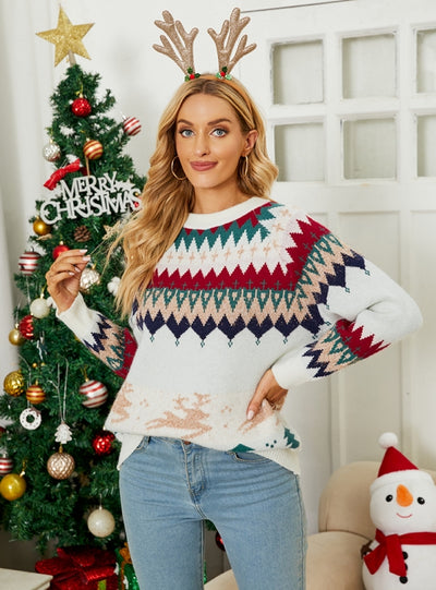 Women Christmas Day Deer Sweater