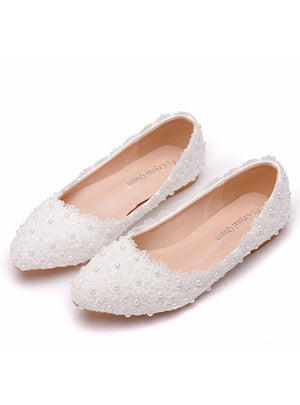Lace Flat Shoes Shallow Shoes For Pregnant Women