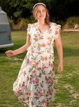 Fairy Floral High Waist Slim Dress