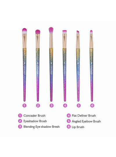6Pcs Professional Eye Makeup Brushes Sets 