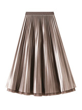 Both Sides Wear Long Pleated Skirts