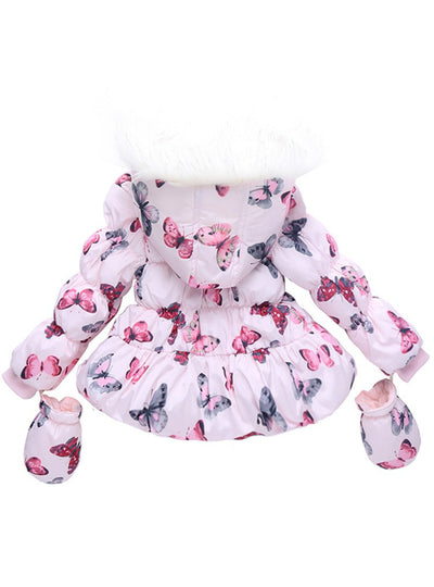 Winter Jackets Baby Girls Cotton-Padded Coats 