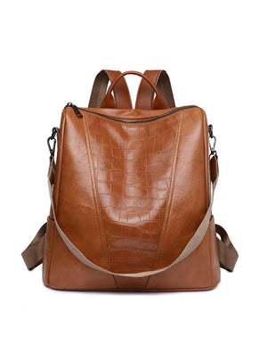 Retro PU Women's Backpack