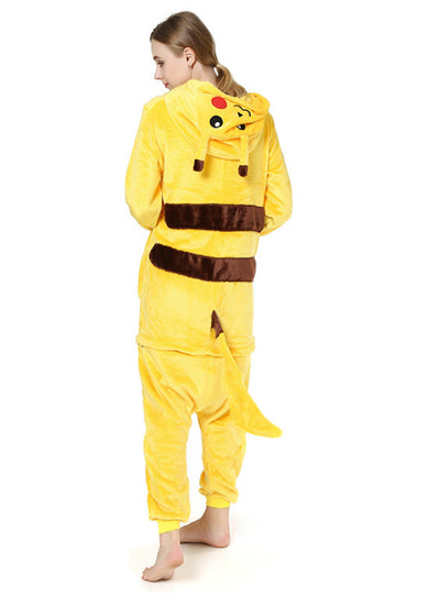 Pikachu Christmas Costume Winter Warm Sleepwear 