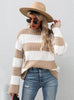 Long-sleeved Semi-turtleneck Knitted Sweater
