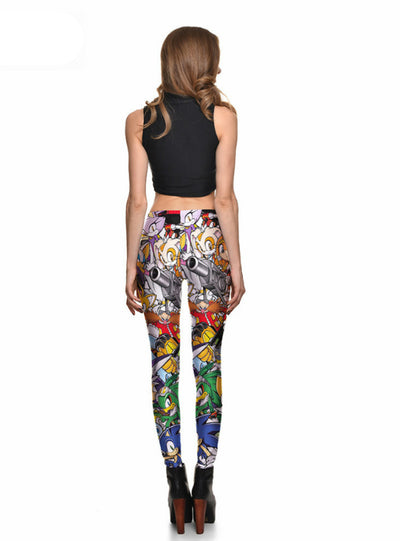Printing Charming Leggings Pants Are Thin Elastic Pants