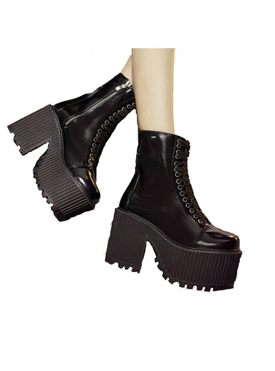 Women Boots Platform Shoes Punk Rock Martin Boots