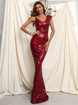 Women Fashion Sequined Mermaid Dress