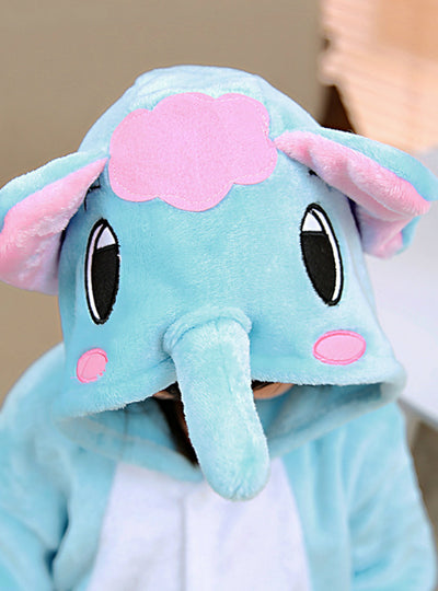 Flannel Children's Elephant Animal Siamese Pajamas