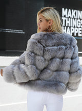 Fluffy Faux Fur Coat Women Short Furry Fake Fur