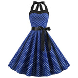 Dot Tube Top Dress Retro Big Swing Skirt