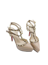 Pointed Waterproof Platform Rivet Thin High Heel