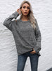 Hollow Round Neck Holes Sweater