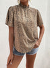 Leopard Print Short Sleeve Shirt