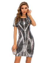 Sexy Casual Retro Sequined Dress
