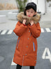 Children's Down Coat Girl's Middle Long Coat