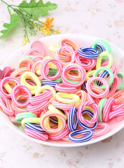 1 pack=80 pcs Newly Style Good Elastic Children Hair 